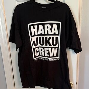 Authentic 2005 Gwen Stefani Concert Crew Black T-Shirt